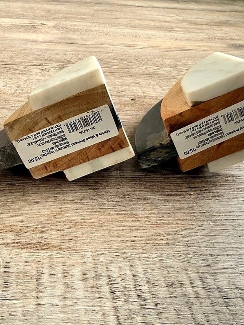Target Marble & Wood Bookend Color Block Decor - Picture 4 of 4